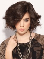 Medium Length Side Bangs Full Lace Wig