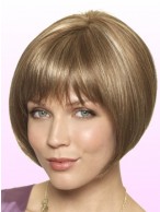Erin Hand-Sewn Lace Front Top Grey Bob Wig