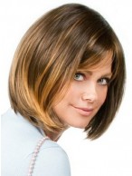 Straight Synthetic Chin Length Bob Wig