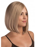 100% Hand-tied Back Medium Length Bob wig