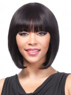 Remi Human Hair Medium-length Bob Wig
