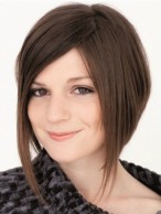 Women's Short Capless Straight Human Hair Wig