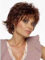 Capless Fashion Layered Shag Style Short Wig
