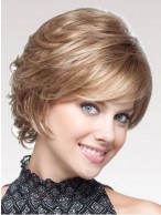 Full Wavy At Back Short Capless Wig