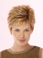 Short Textured Hairstyle Synthetic Lace Front Wig