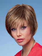 Feminine Cropped Layer Straight Synthetic Wig