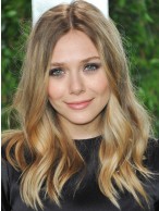Medium Length Wavy Remy Human Hair Full Lace Wig