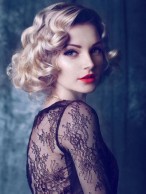 Medium Length Curly Synthetic Lace Front Wig