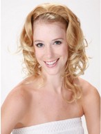 Long Layered Wavy 3/4 Capless Wig