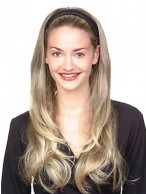 Long Natural Straight 3/4 Wig