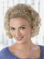 Braided Headband Synthetic 3/4 Wig with Wispy Waves