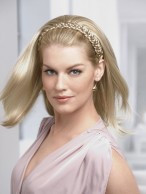 Braided Headband with Straight Style 3/4 Wigs