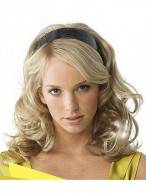 Long Wavy Synthetic Band 3/4 Wigs