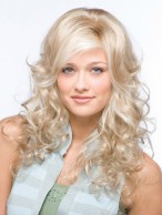 New Wavy Human Hair  Wig