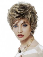 Side Swept Bang Designed Grey Wig