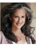 Long Curly Grace Gray Capless Wig 