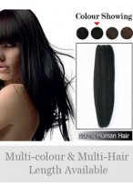 20" Remy Human Hair Straight Full Head Extensions 