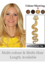 20" 100% Human Hair Wavy Micro Loop Hair Extensions 