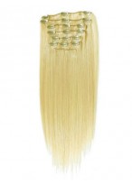 10 pcs From 14" Straight Clip In Full Head Set 