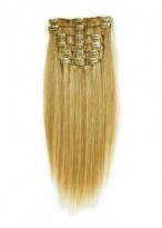 10 pcs From 14" Straight Clip In Full Head Set 