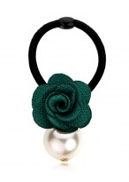 Exquisite Flower Shape Pearl Tassel Elastics Bobbles Hair Band 