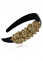 Unique Hand Made Austrian Diamond Leaves Hair Bands For Women 
