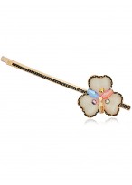 Top-Grade Fashion Opal Diamond Inlaid Flower Hair Slides 
