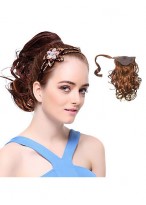 Fashion Synthetic Brown Wavy Ponytail 
