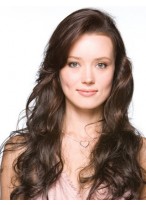 28" Long Wavy 3/4 Wig