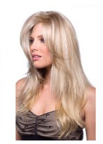 Long Accent Top Piece Wig