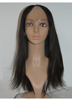 Natural Straight Remy Hair Lace Front U Part Wig 