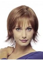 Short Straight Grey Wig
