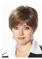 Short Lace Front Grey Wig