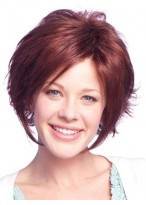Short Remy Human Hair Wig With Soft Layers At Back 