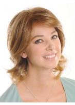 Mid-Length Curly Full Lace Remy Human Hair Wig