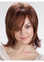 Layered Mid-Length Synthetic Wig with Bangs 