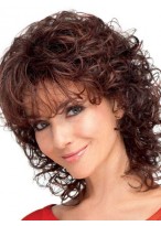 Mid-Length Gorgeously Curly Synthetic Wig 