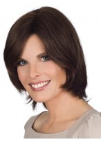 Remy Human Hair Lace Front Wig With Side Swept Fringe 