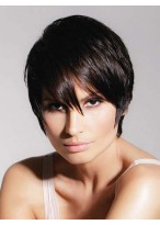 Fashion Simple Smart Short 100% Remy Human Hair Wig