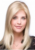 Long Straight Side Parting Human Hair Wig For Women 