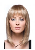 Gorgeous Medium Lace Front Straight Human Hair Wig 