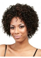 10" Tight Spiral Curls Synthetic Lace Front Wig 