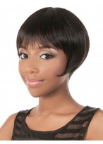 Giddy Chic Short Straight Synthetic Wig 