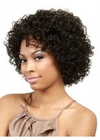 Muah 100% Remy Human Hair Curly Wig 