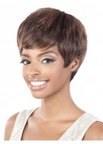 Unisex Short Straight Synthetic Wig 