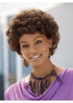 Micro-kink Curly Short Synthetic Capless Wig 