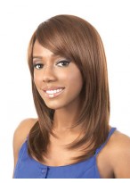 Natural Straight Long Synthetic Capless Wig 
