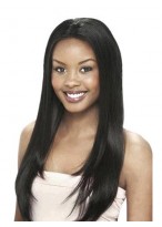 24 Inch Silky Straight Remy Human Hair Lace Front Wigs 