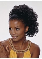 Natural Curly synthetic Stretch-A-Comb wig