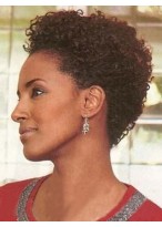 Popular Graceful Short Curly 100% Remy Human Hair 